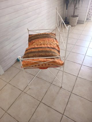 Banco de forja crudo,para exterior o interior
