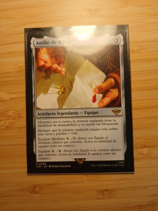 Carta Magic: Anillo de Bilbo, Señor De Los Anillos