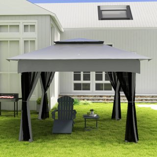 Barbecue a Carbone 3 Livelli con Girarrosto Inox
