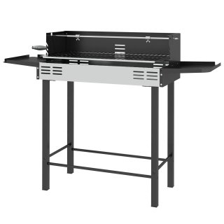 Barbecue a Carbone 3 Livelli con Girarrosto Inox