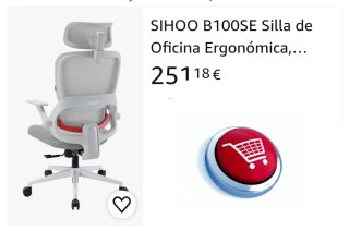 Silla de Oficina Ergonómica Nueva