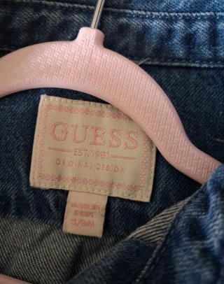 Abito Guess neonata jeans con gonna rosa