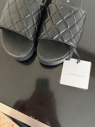 Ciabatte Lumina trapuntate nere