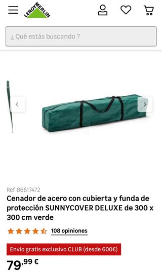 Cenador 3x3m Deluxe Verde