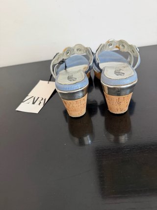 Sandali Zara Donna Blu Tg 40