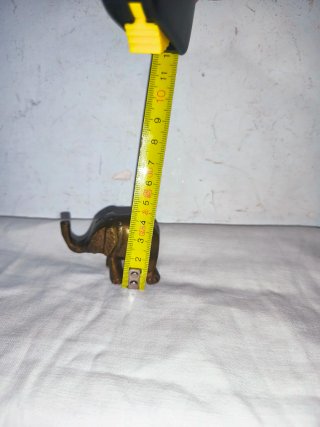 Elefante Antiguo Bronce Macizo Suerte India