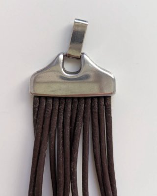 Pulsera Cuero y Plata