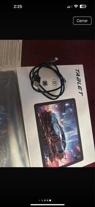 Tablet Negra y Multicolor