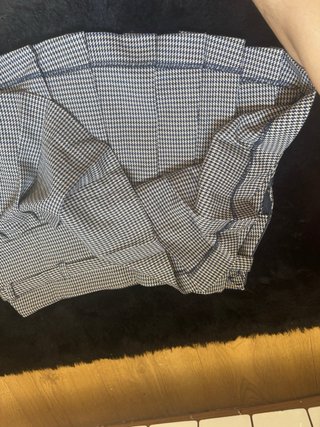Falda plisada cuadros gris y negro