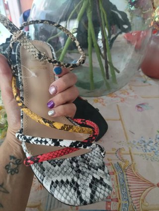 Sandalias de verano multicolor
