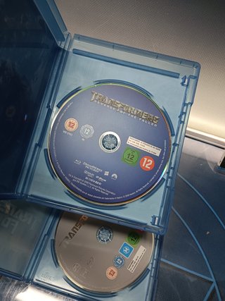 blu ray, TRANSFORMERS , 1, 2 Y 3 - BUEN ESTADO