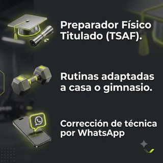 Entrenador Personal Titulado Online - 40€/mes