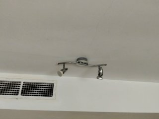 Aplique de techo/pared plateado
