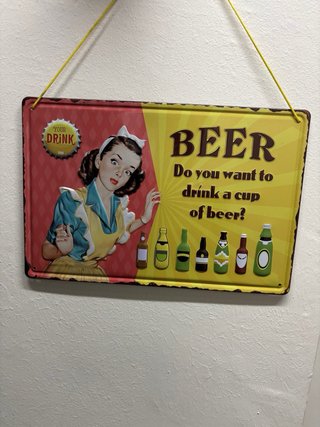 Cartel Vintage Cerveza Cold Beer