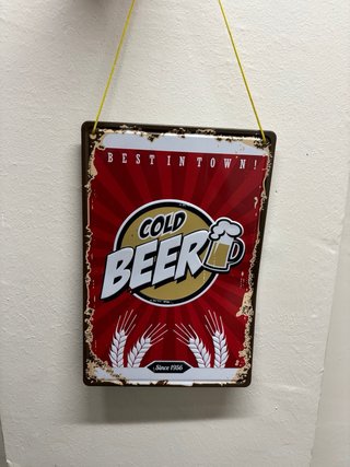 Cartel Vintage Cerveza Cold Beer
