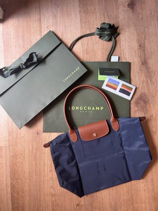 Longchamp Le Pliage Bolso Hombro L Azul