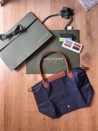 Longchamp Le Pliage Bolso Hombro L Azul