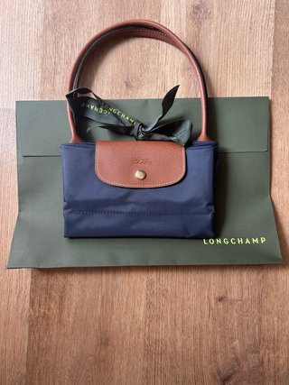 Longchamp Le Pliage Bolso Hombro L Azul