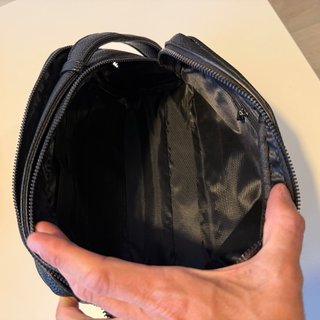 Bolso / Bolsa hombre negro dos cremalleras