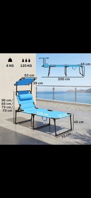 Pack 2 Sillas Playa Plegables