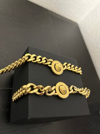 Conjunto Guess Cadena y Pulsera Acero Dorado