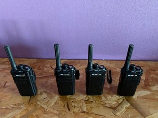 4 WALKIE TALKIES RETEVIS – PACK COMPLETO – 86€
