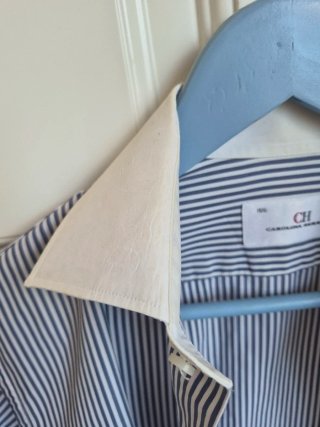 Camisa Vestir Carolina Herrera Cuello Blanco