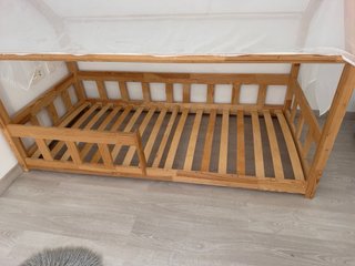 Cama Montessori Madera 90x190 con Barrera