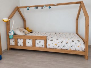 Cama Montessori Madera 90x190 con Barrera