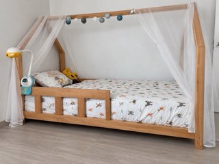 Cama Montessori Madera 90x190 con Barrera
