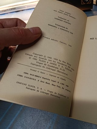 3 novelas de Rex Stout, LA MADRE CAZADORA, NO LO SUFICIENTEMENTE MUERTA, LA DEDUCCIÓN FINAL