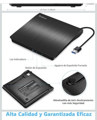 Grabadora DVD/CD Externa USB 3.1 Rodzon a Estrenar
