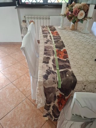 Sciarpa in seta Sisley fantasia
