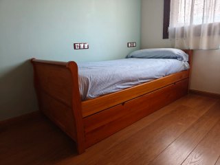 Cama nido madera maciza 90x190