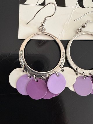 Orecchini Zara cerchio con pendenti
