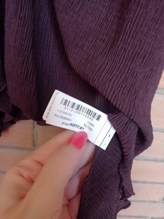 Blusa marrón con Volantes y2k vintage