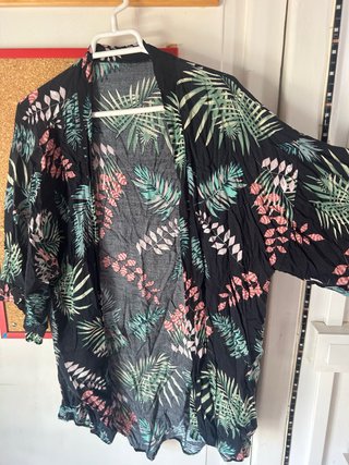 Kimono estampado tropical talla única