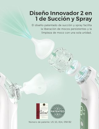 Aspirador Nasal Bebe Momcozy 2-en-1