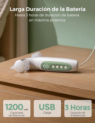 Aspirador Nasal Bebe Momcozy 2-en-1