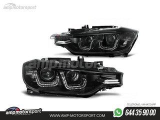 FAROS DELANTEROS OJOS DE ANGEL 3D U PARA BMW SERIE 3 F30 / F31 2011-2015