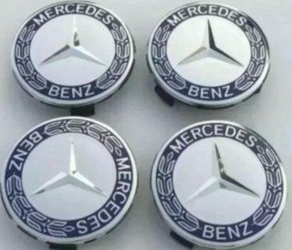 TAPABUJES / CENTRO DE LLANTA MERCEDES 75mm NUEVOS