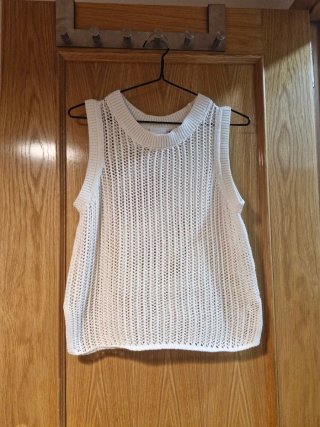 Camiseta punto calado talla M