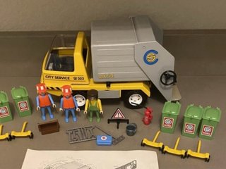 Sets Playmobil: gasolinera, escuela, camion basura