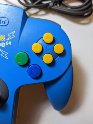 Mando Nintendo 64 Pikachu Azul