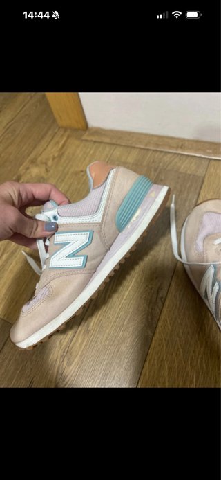 Zapatillas New Balance 574 Mujer Rosa Beige
