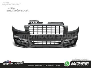 PARAGOLPES DELANTERO PARA AUDI A4 B7 LOOK S4 NEGRO CON PDC/SRA