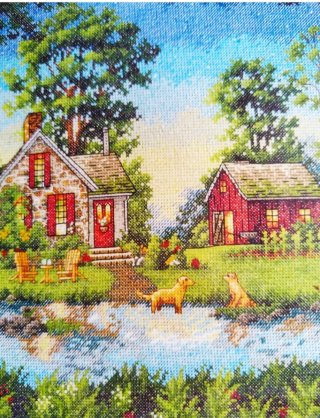 Dimensions Kit Punto de Cruz Summer Cottage