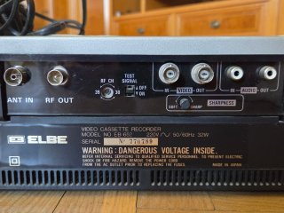 Vídeo VHS ELBE EB-652 vintage año 1988