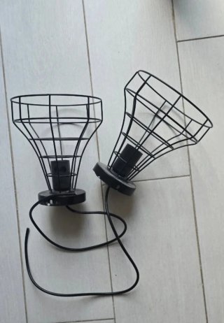 Set 4 lamparas 2 industrial+ 2 aplique LED  sensor