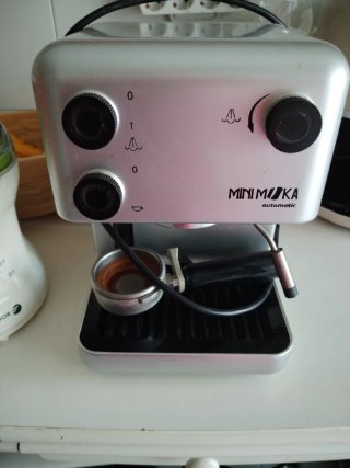Cafetera Express Minimoka Automática Plateada